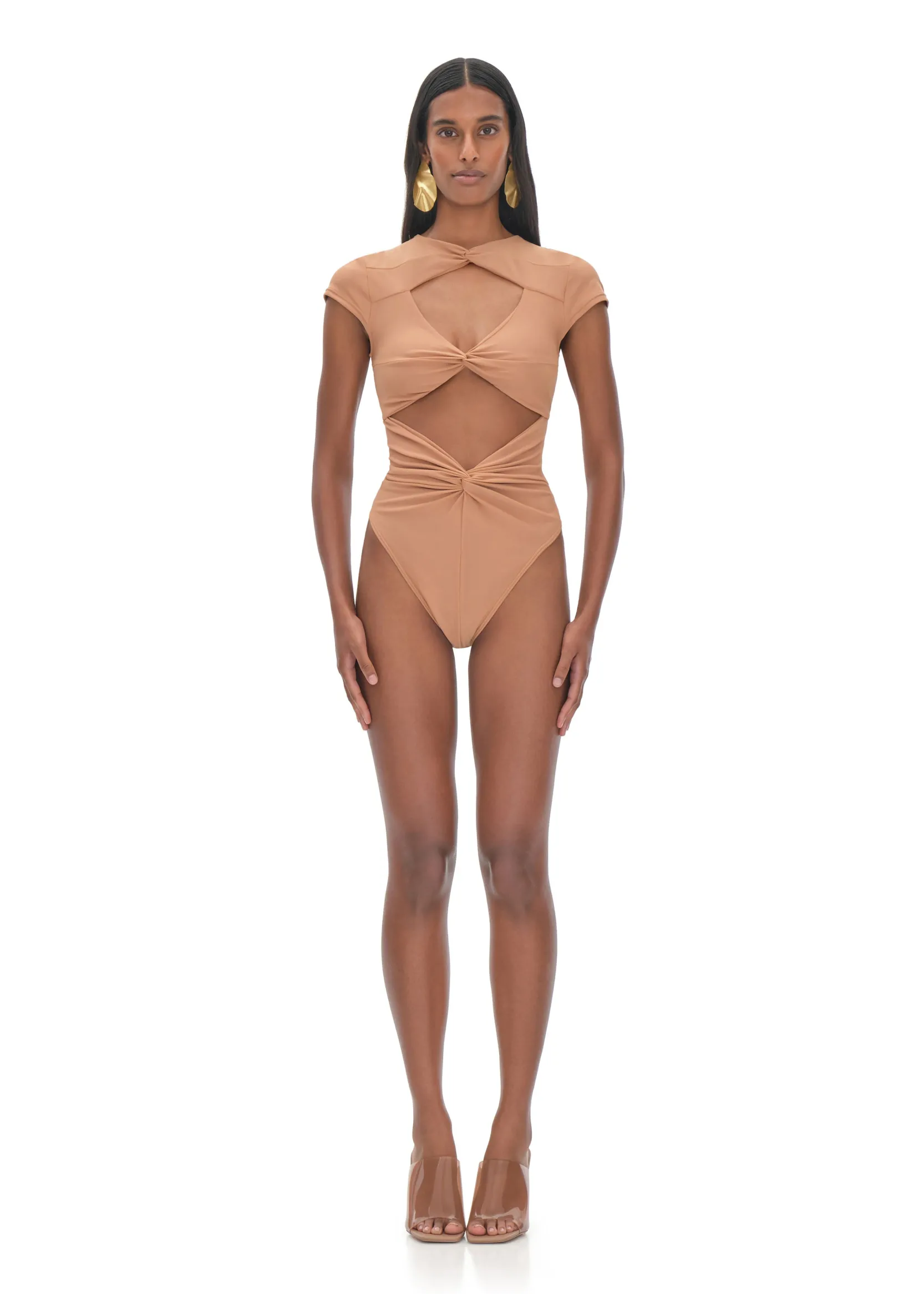 Aluna Nude One Piece Swimsuit<Andrea Iyamah Sale