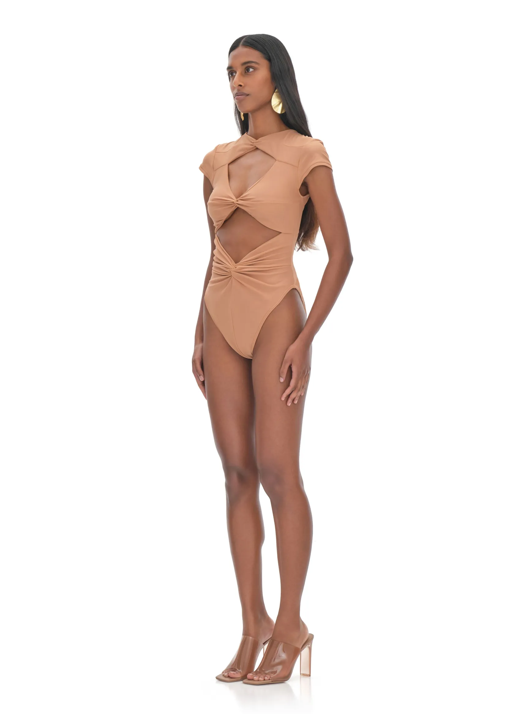 Aluna Nude One Piece Swimsuit<Andrea Iyamah Sale
