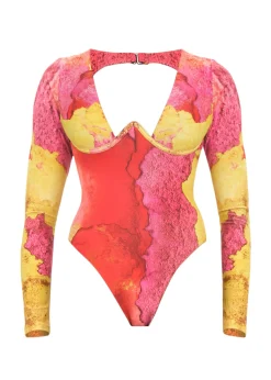 Amar One Piece Swimsuit-Eros Print<Andrea Iyamah Shop