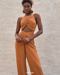 Aminata Brass Jumpsuit<Andrea Iyamah Flash Sale