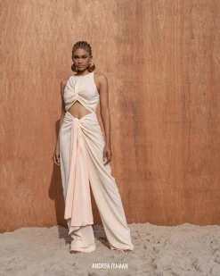 Aminata Champagne Jumpsuit<Andrea Iyamah Store