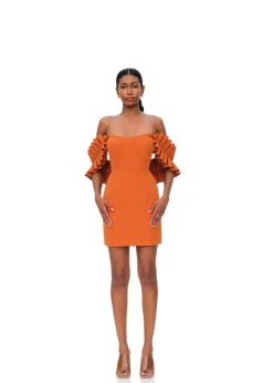 Azo Dress-Tangerine<Andrea Iyamah Sale