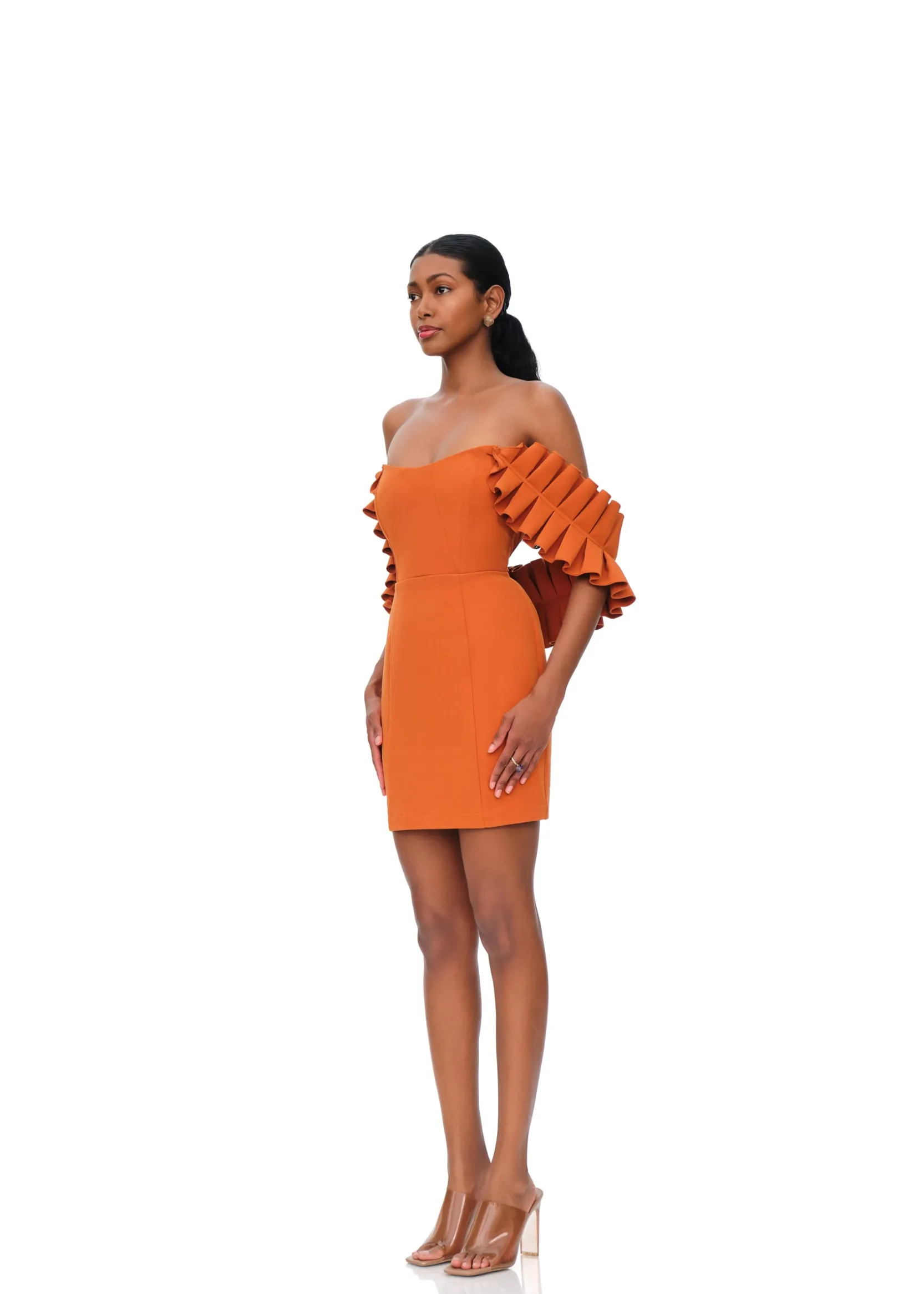 Azo Dress-Tangerine<Andrea Iyamah Sale