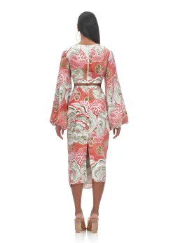 Behati Abstract Mushroom Skirt<Andrea Iyamah Store