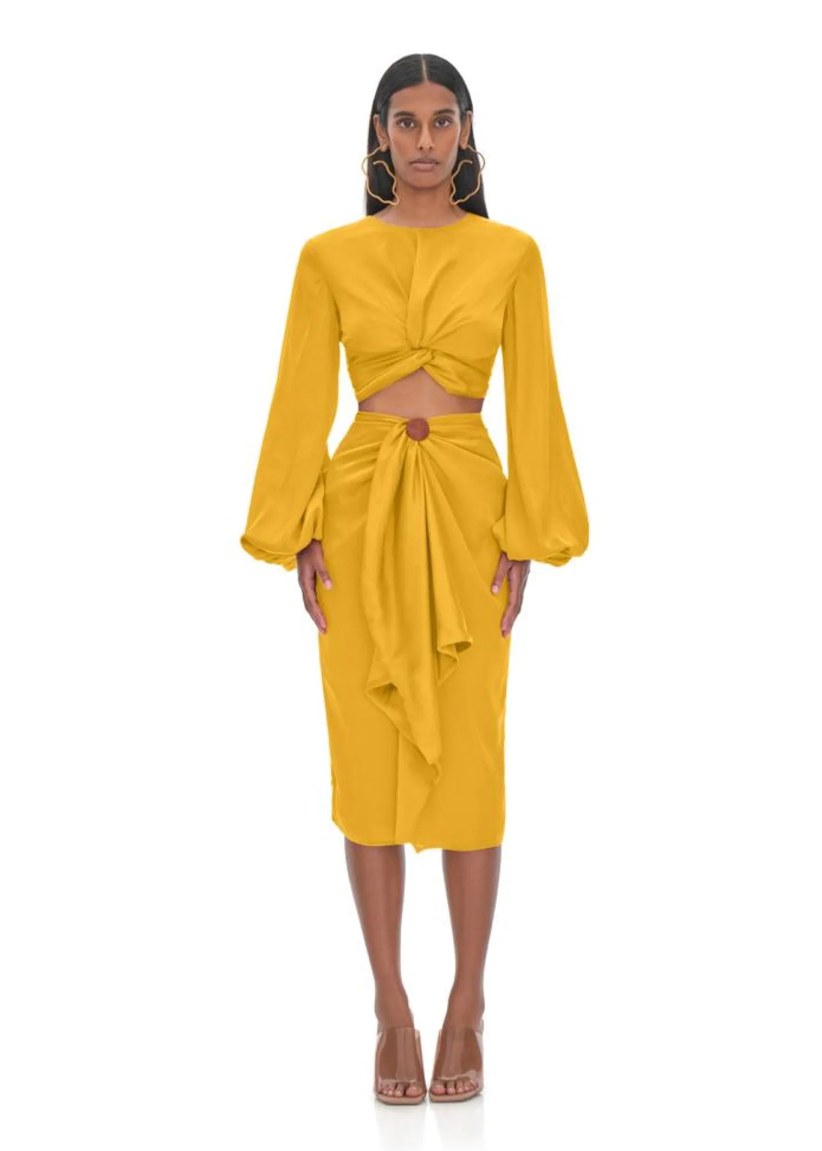Behati Marigold Skirt<Andrea Iyamah Cheap