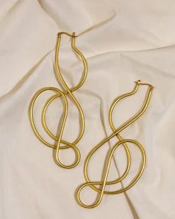 Clef Earrings<Andrea Iyamah Online