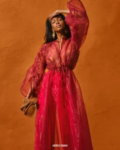 Deko Robe-Wine<Andrea Iyamah Shop