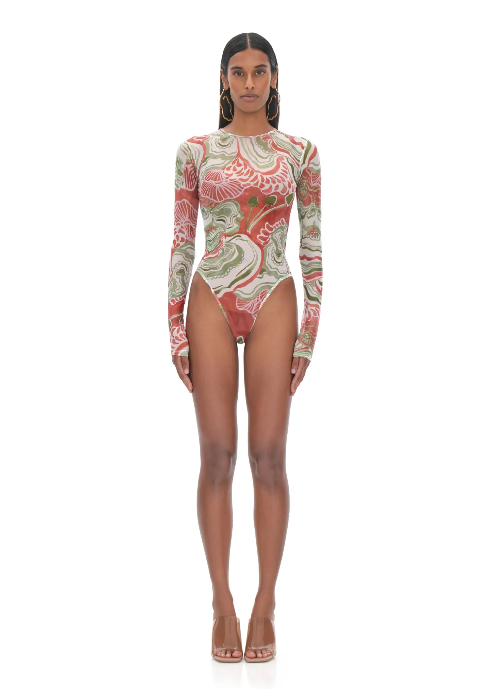 Elle Abstract Mushroom Bodysuit<Andrea Iyamah Best Sale