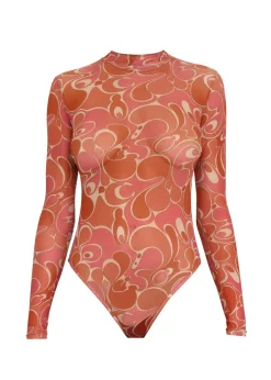 Elle Caro Print Bodysuit<Andrea Iyamah Fashion