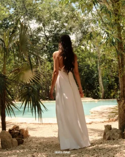 Essi Maxi Dress-Limestone<Andrea Iyamah Hot
