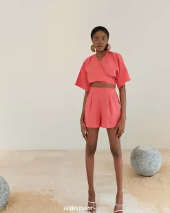 Eti Coral Crop Top<Andrea Iyamah Best Sale