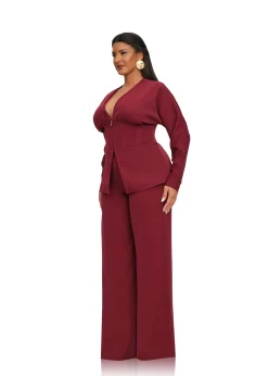 Gia Corset Blazer-Plum<Andrea Iyamah Store