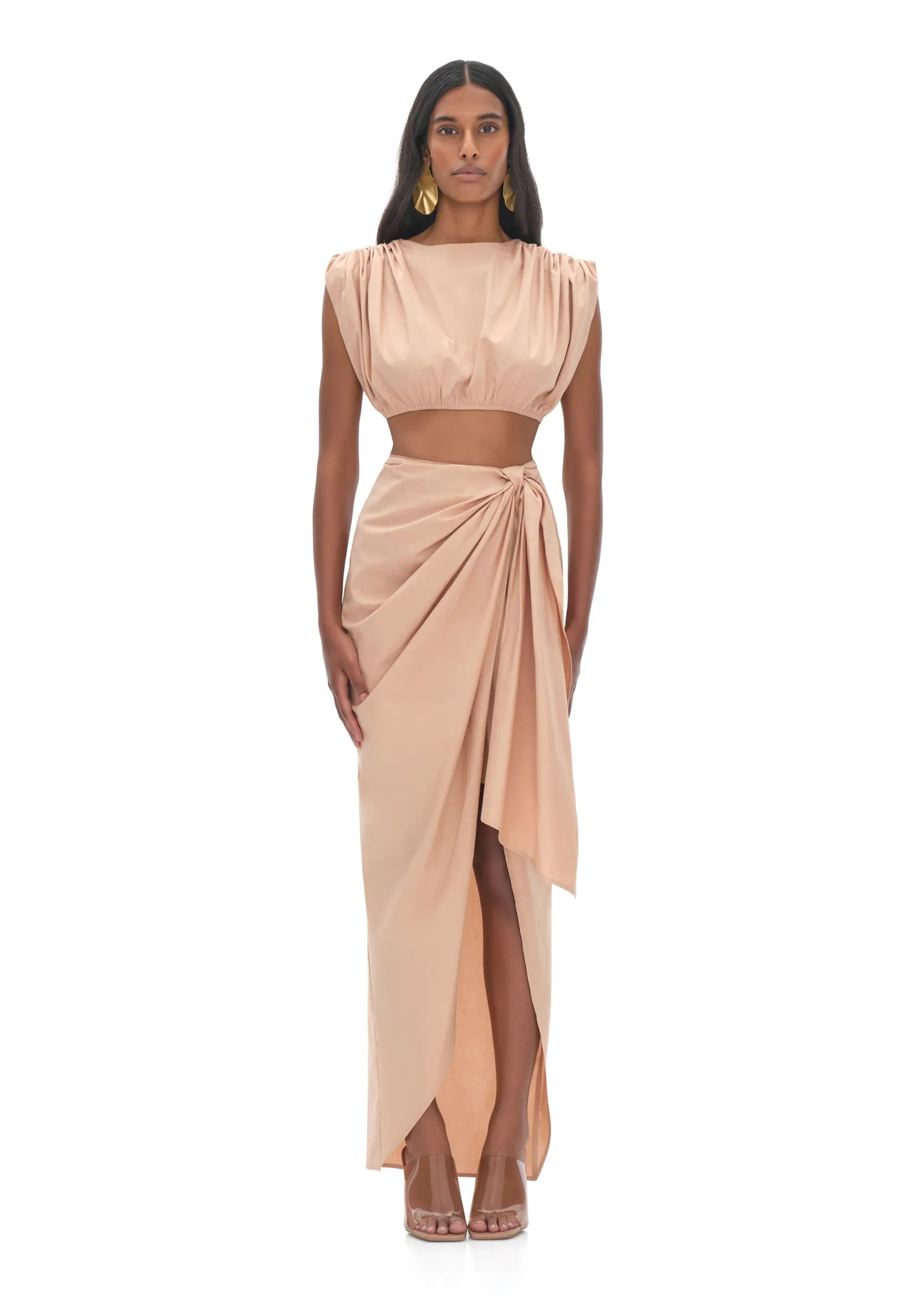Halima Nude Cropped Top<Andrea Iyamah Discount