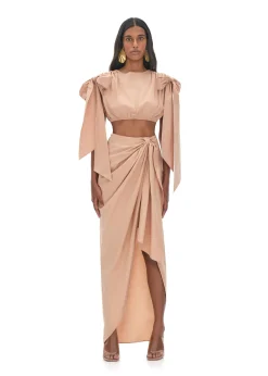 Halima Nude Cropped Top<Andrea Iyamah Discount