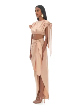 Halima Nude Cropped Top<Andrea Iyamah Discount