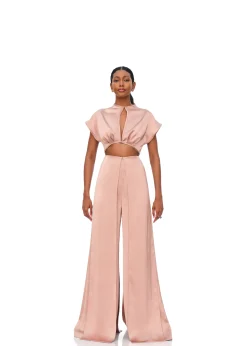 Hami Crop Top-Pearl Pink<Andrea Iyamah Shop