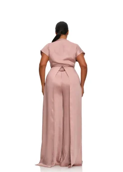 Hami High Waist Pants-Pearl Pink<Andrea Iyamah Shop