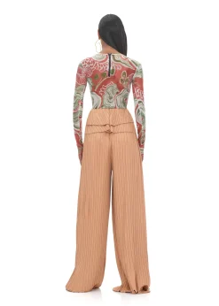 Linea Toffee Pleated Pants<Andrea Iyamah Cheap