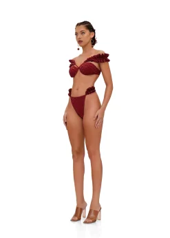 Mulan Bikini-Wine<Andrea Iyamah Best