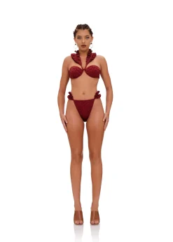 Mulan Bikini-Wine<Andrea Iyamah Best