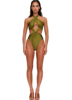 Nayo One Piece Swimsuit-Emerald<Andrea Iyamah Clearance