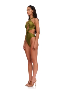 Nayo One Piece Swimsuit-Emerald<Andrea Iyamah Clearance