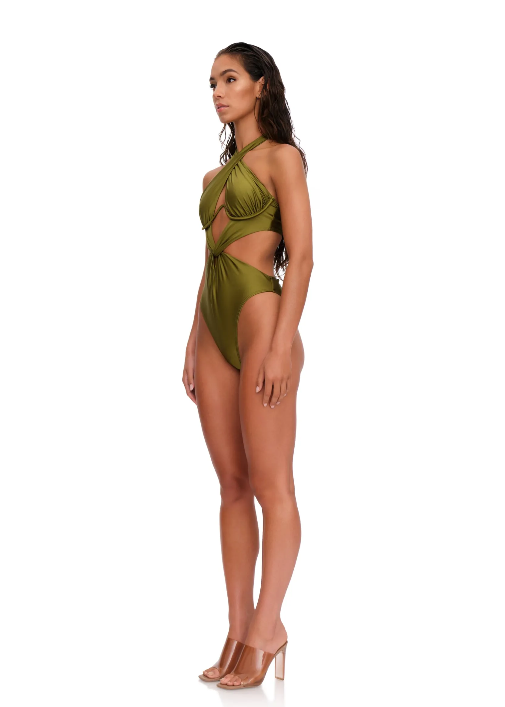 Nayo One Piece Swimsuit-Emerald<Andrea Iyamah New