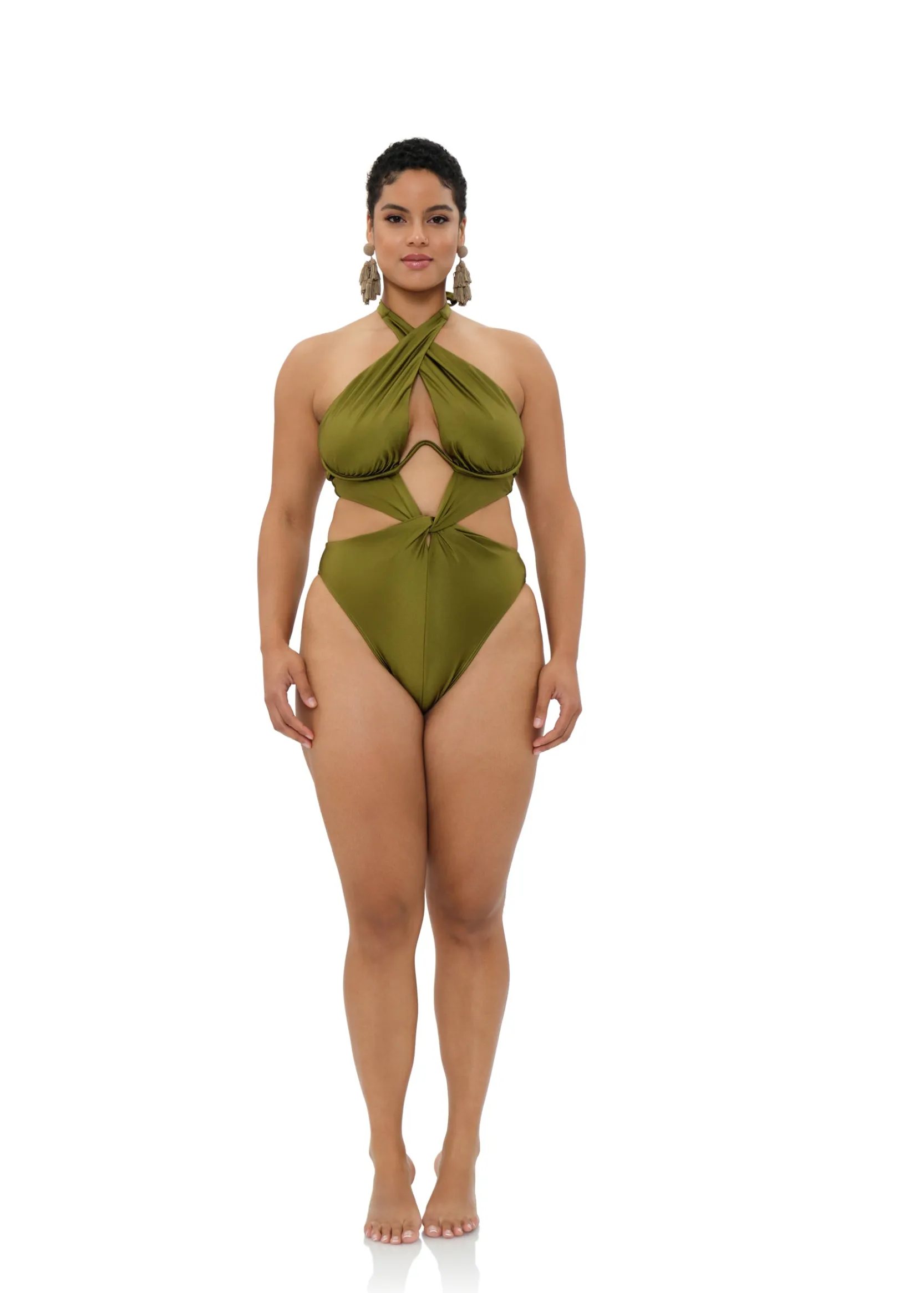 Nayo One Piece Swimsuit-Emerald<Andrea Iyamah New