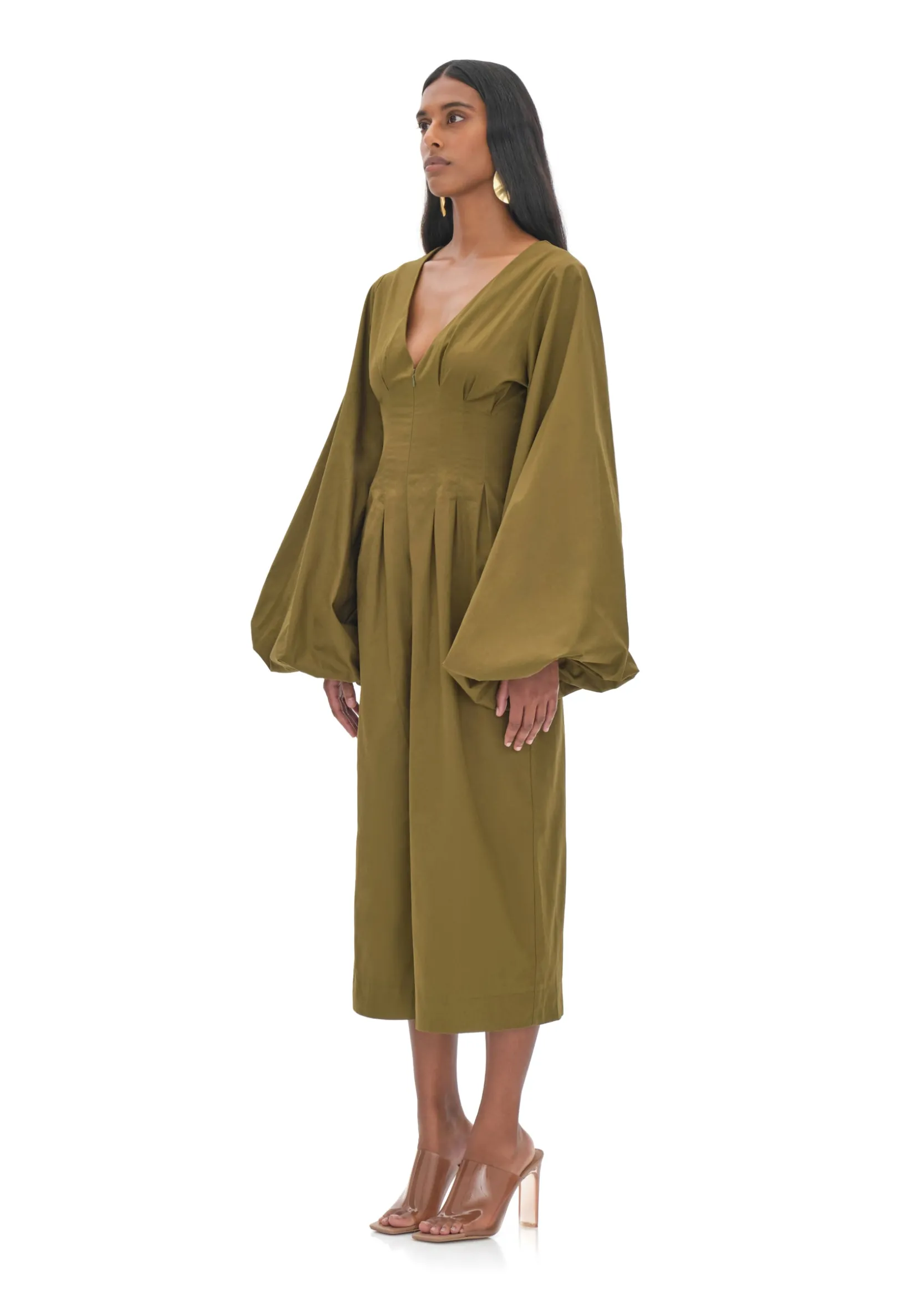 Nia Culotte Olive Jumpsuit<Andrea Iyamah Flash Sale