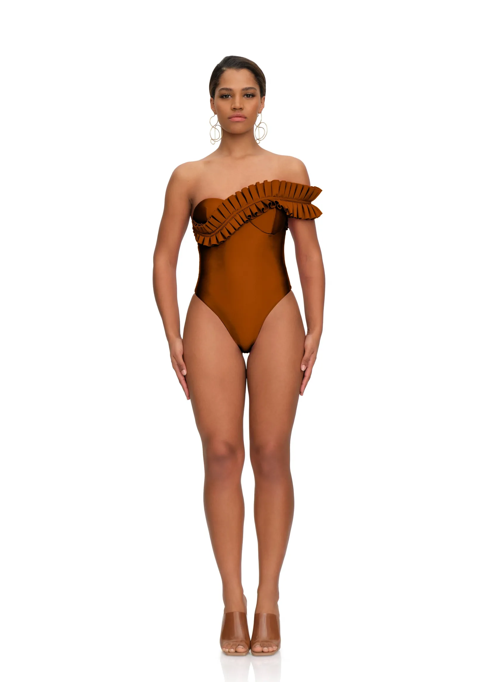 Nisi One Piece Swimsuit-Sand<Andrea Iyamah Hot