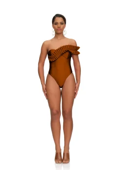 Nisi One Piece Swimsuit-Sand<Andrea Iyamah Shop