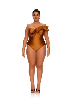 Nisi One Piece Swimsuit-Sand<Andrea Iyamah Shop