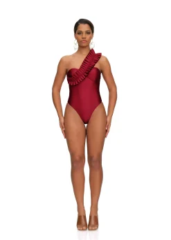 Nisi One Piece Swimsuit-Wine<Andrea Iyamah Online