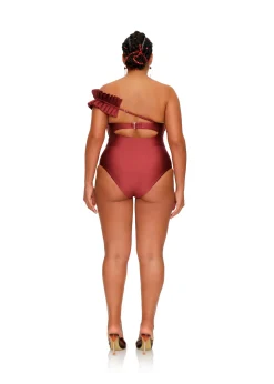 Nisi One Piece Swimsuit-Wine<Andrea Iyamah Online