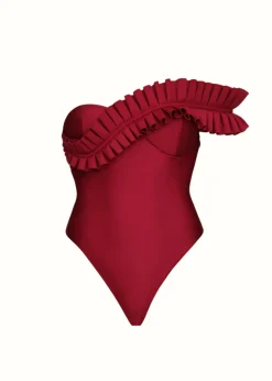 Nisi One Piece Swimsuit-Wine<Andrea Iyamah Fashion