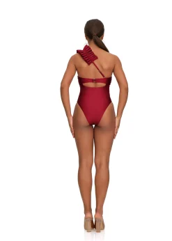 Nisi One Piece Swimsuit-Wine<Andrea Iyamah Fashion