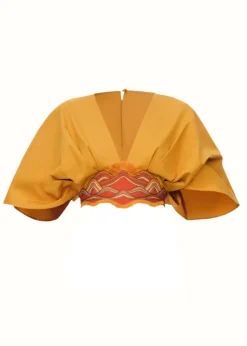 Olla Crop Top-Mustard<Andrea Iyamah Best