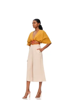 Olla Crop Top-Mustard<Andrea Iyamah Best