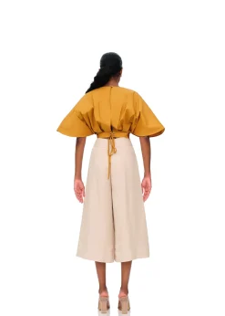 Olla Crop Top-Mustard<Andrea Iyamah Best