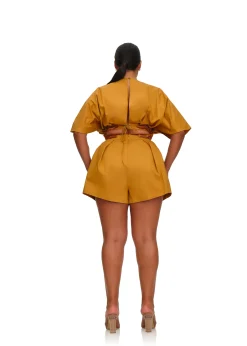Olla Shorts-Mustard<Andrea Iyamah Online