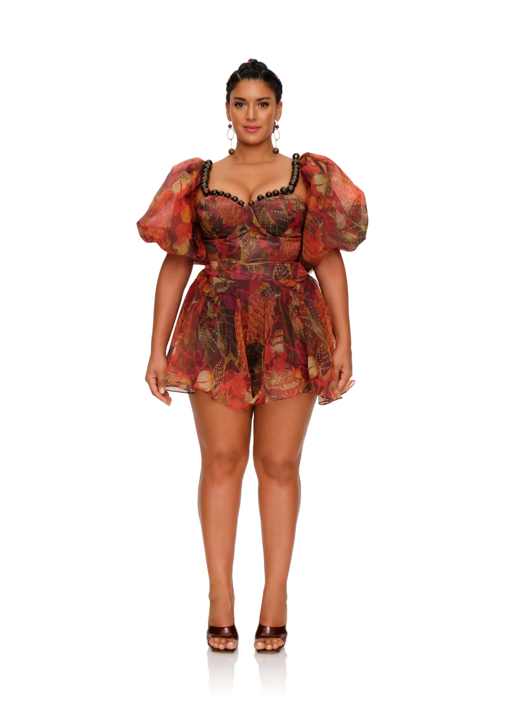 Omma Crop Top-Kola Print<Andrea Iyamah Outlet