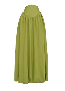 Pado Corset Maxi Skirt-Lime<Andrea Iyamah Cheap