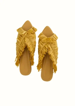 Pola Slippers-Mustard<Andrea Iyamah Cheap
