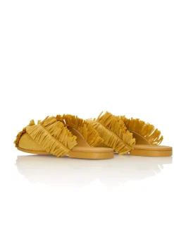 Pola Slippers-Mustard<Andrea Iyamah Cheap