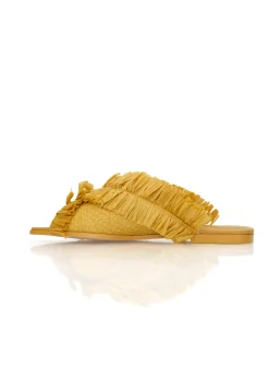 Pola Slippers-Mustard<Andrea Iyamah Cheap