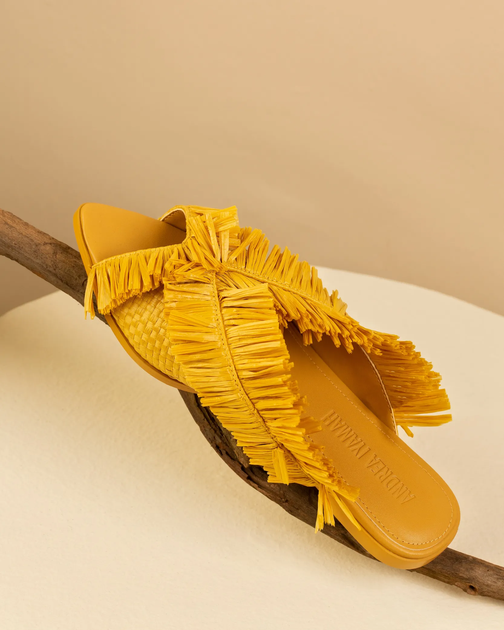 Pola Slippers-Mustard<Andrea Iyamah Cheap