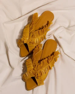Pola Slippers-Mustard<Andrea Iyamah Best Sale