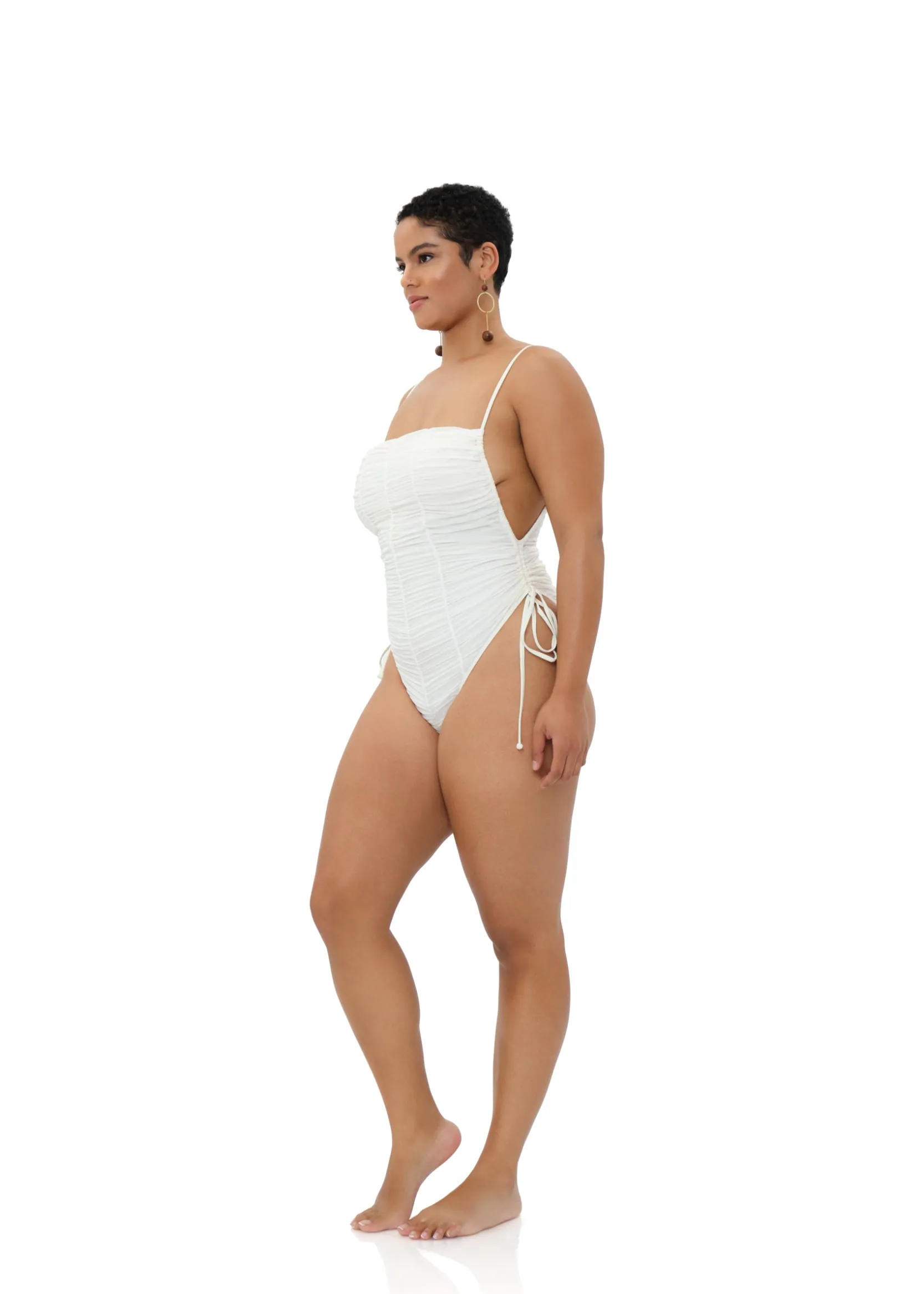 Reco One Piece Swimsuit-Limestone<Andrea Iyamah Store