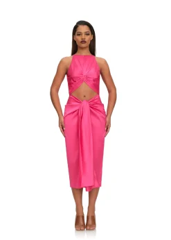 Reni Midi Dress-Ruby<Andrea Iyamah New
