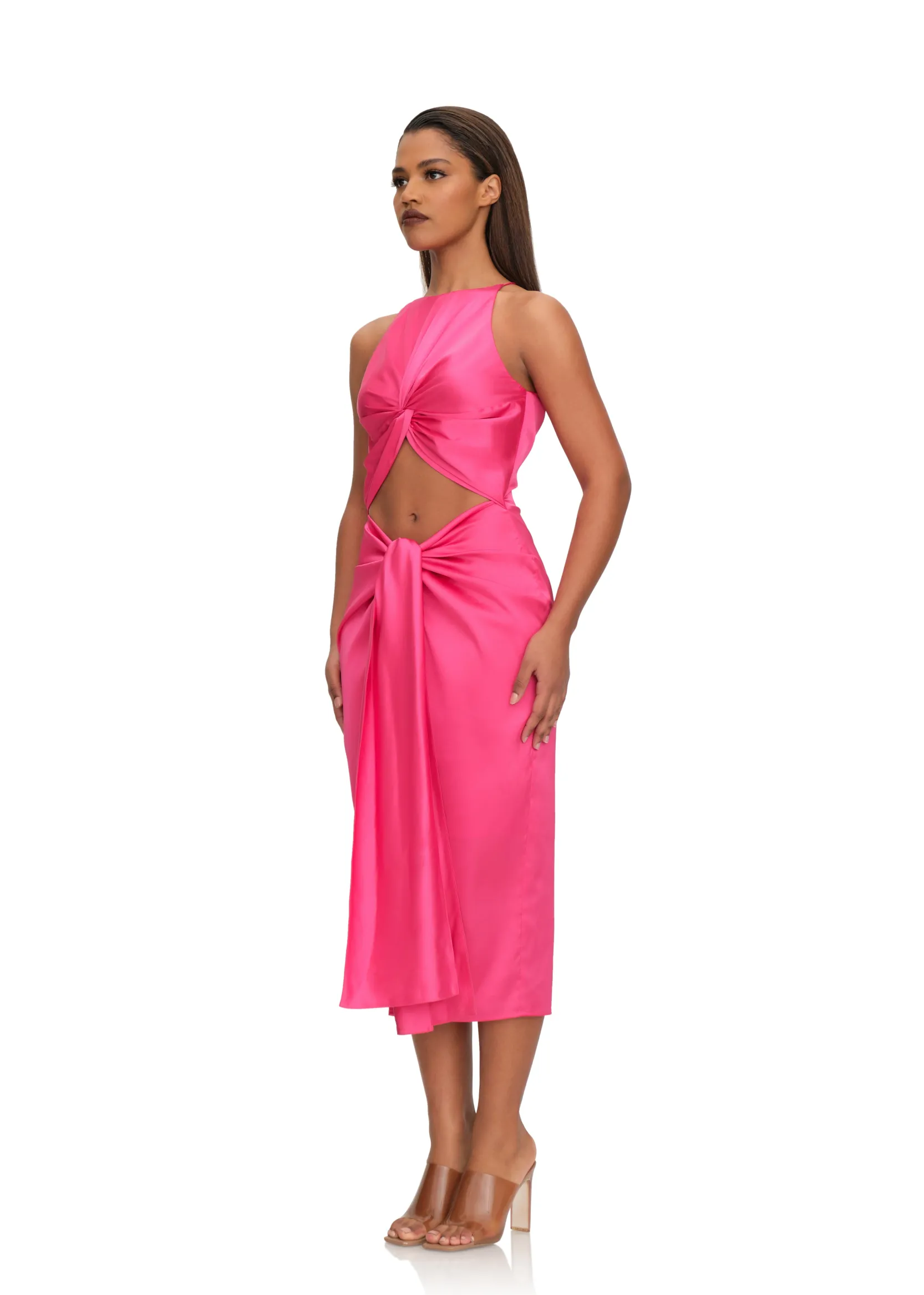 Reni Midi Dress-Ruby<Andrea Iyamah New